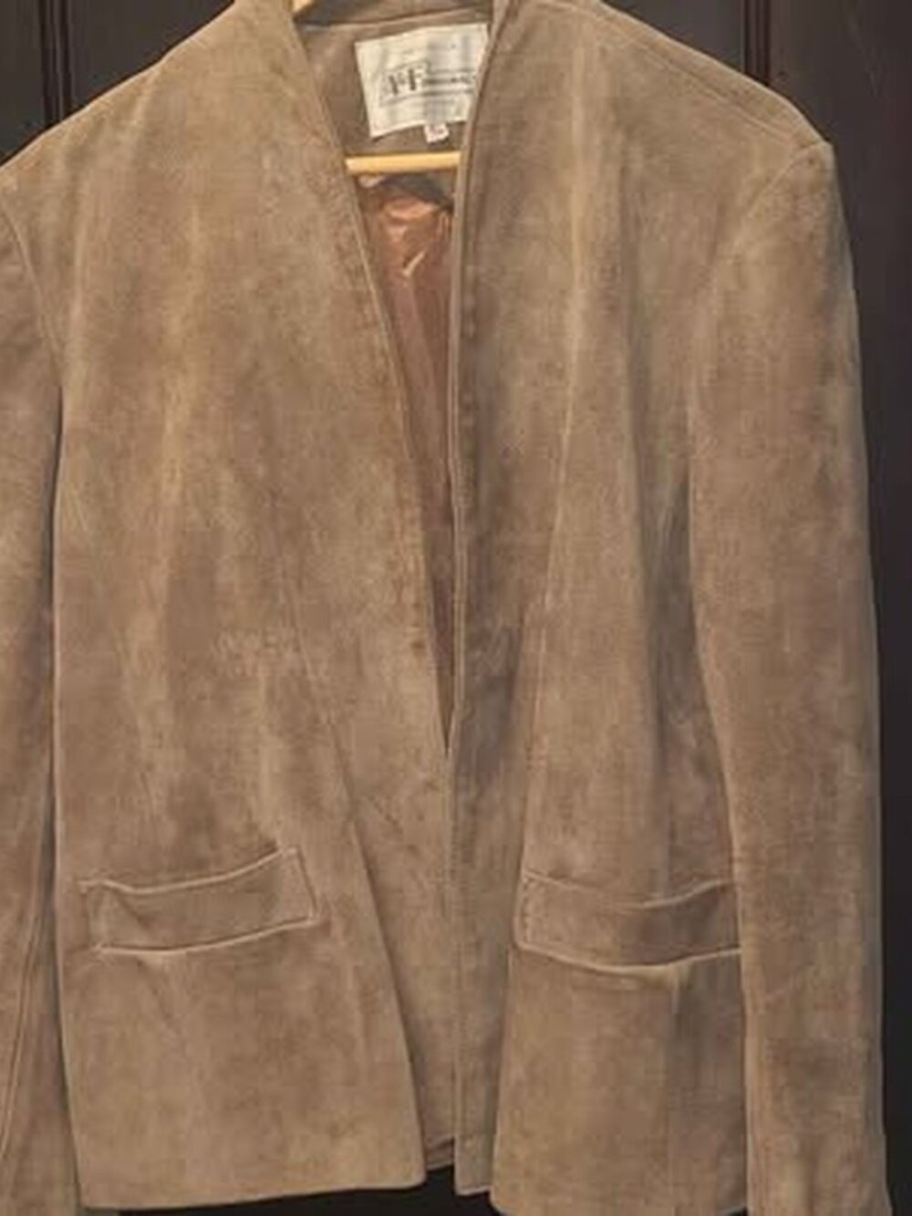Abercrombie & Fitch Originals Tan Suede Leather Jacket